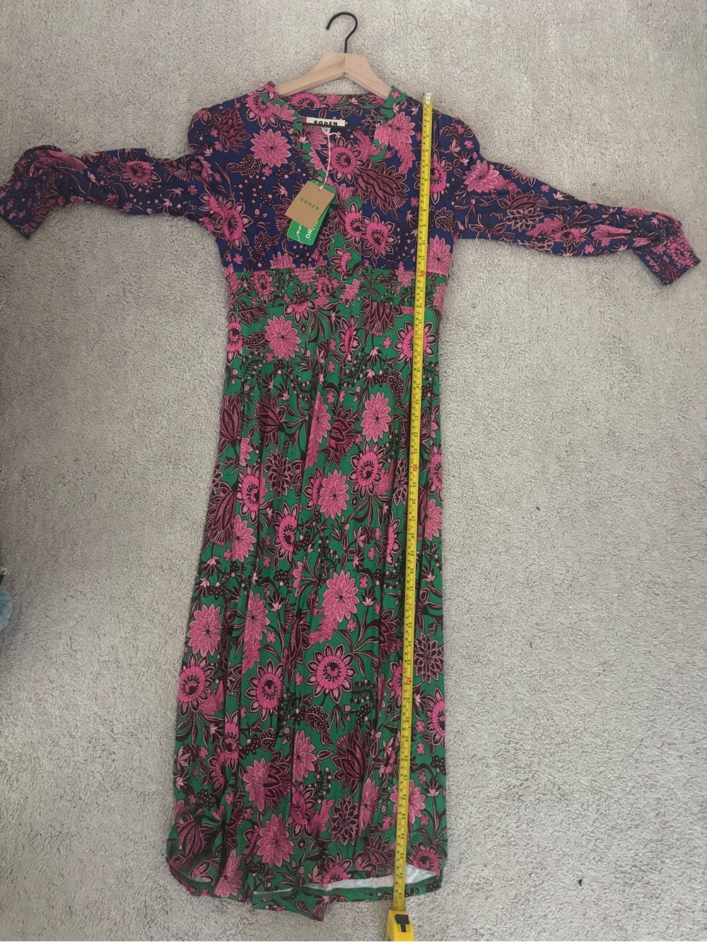 Boden Ivy Floral Smocked Midi Dress New With Tags - 6P - Picture 10 of 11